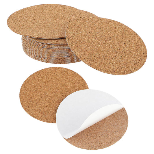 Sibba 3 Pcs Cork Plant Mats Plant Coasters Round Plate Pad Cork Mat Padding Ceramic Backing Sheets Pads Absorbent Saucers Supplies Planters Pot Container Accessories for House Plants Indoor Garden