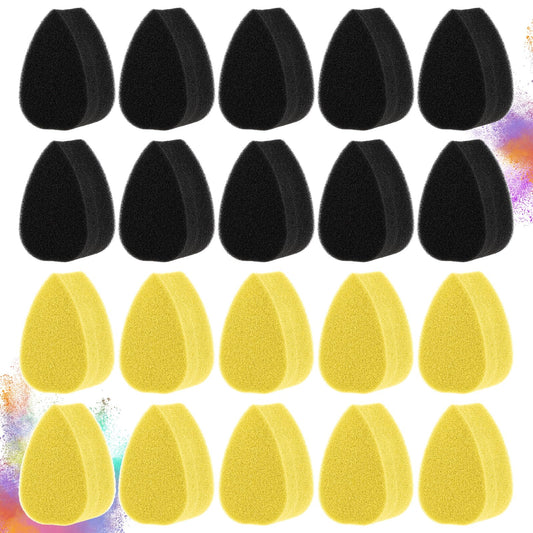 20 Pcs Makeup Sponge Body Painting Soft Puff Reusable Face Paint Sponge High-Density Cosmetic Sponge Petal Water Drop Foundation Applicator for Cream Clean Concealer ArtWork