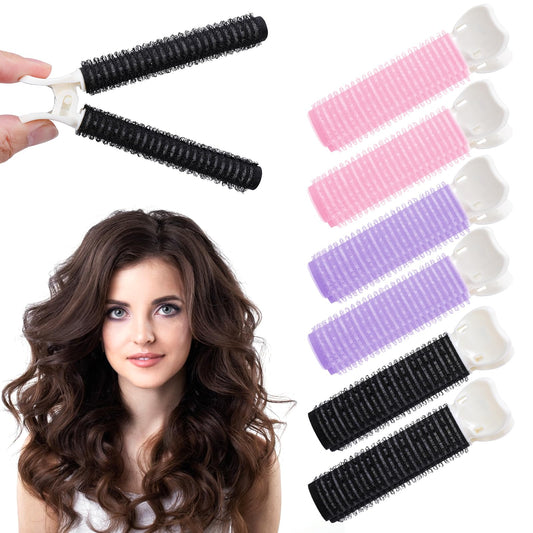 Sibba 6Pcs Volumizing Hair Clips, Hair Clips for Styling, Volumizing Root Clips for Hair, Volumizing Roller Clips, Instant Hair Volumizing Clips, DIY Hair Styling Tool for Women Girls(Multicolor)