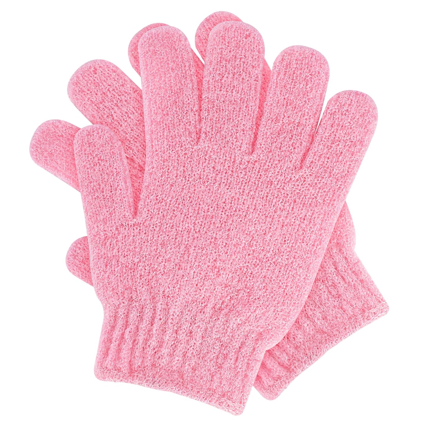 Sibba 2Pcs Exfoliating Gloves Bamboo Exfoliator Mitt Body Scrub Exfoliating Washcloths Scrubbing Glove for Shower, Spa, Massage and Dead Skin Cell Remover Loofah