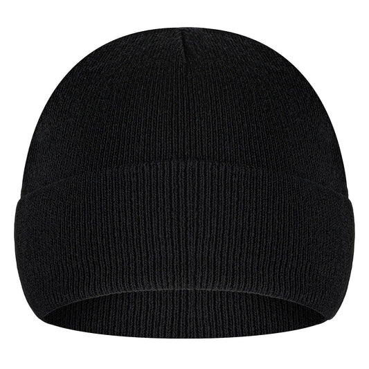 COMNICO Knit Hat, 1 PC Winter Beanies Unisex Soft Lightweight Windproof Beanie Hat Skull Cap Fisherman Warm Snug Hat Compression Cap for Men Women Black/Beige