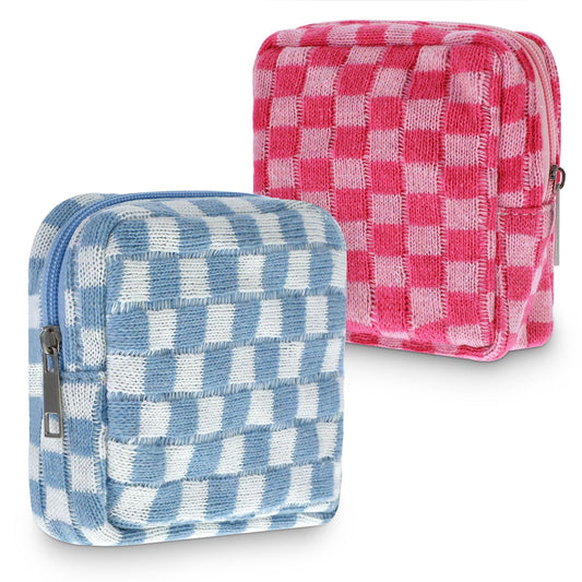 Sibba Period Bag Pouch 2 PC Sanitary Napkin Storage Pad Purse Organizer Pouches Feminine Product Kits Small Kit Tampon Pads Menstrual Bags Holder School Hygiene Necessities Essentials Tampons Cases