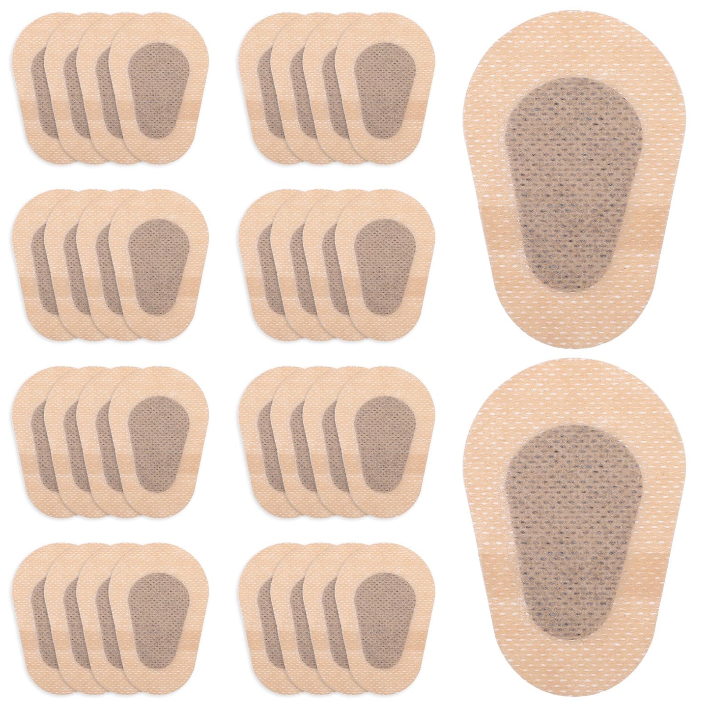 Dimeho 60 Pcs Adhesive Eye Patches, Eye Patch for Adults Non-Woven Breathable Eye Pads Patches Disposable Eyepatch Latex Free Adhesive Bandages for Adults Lazy Eye, 3 x 2 Inch, Nude