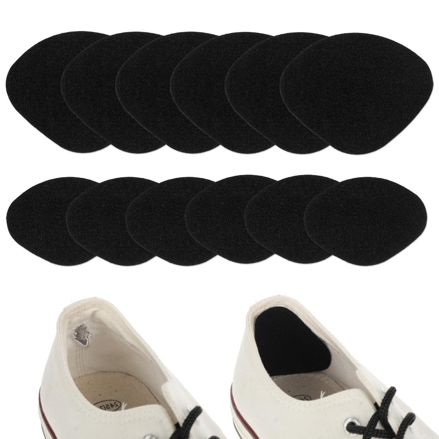 COMNICO 6 Pair Shoe Heel Repair, Sneaker Heel Patch Self-Adhesive Inside Shoe Patches Shoe Hole Prevention Repair Patch Kit for Sneaker High Heels