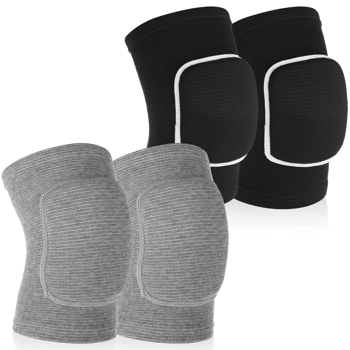 Sibba Elbow Pads, 2 Pairs Compression Arm Brace Support, Breathable, for Kids, Men and Women, Basketball, Volleyball, Fitness, Unisex