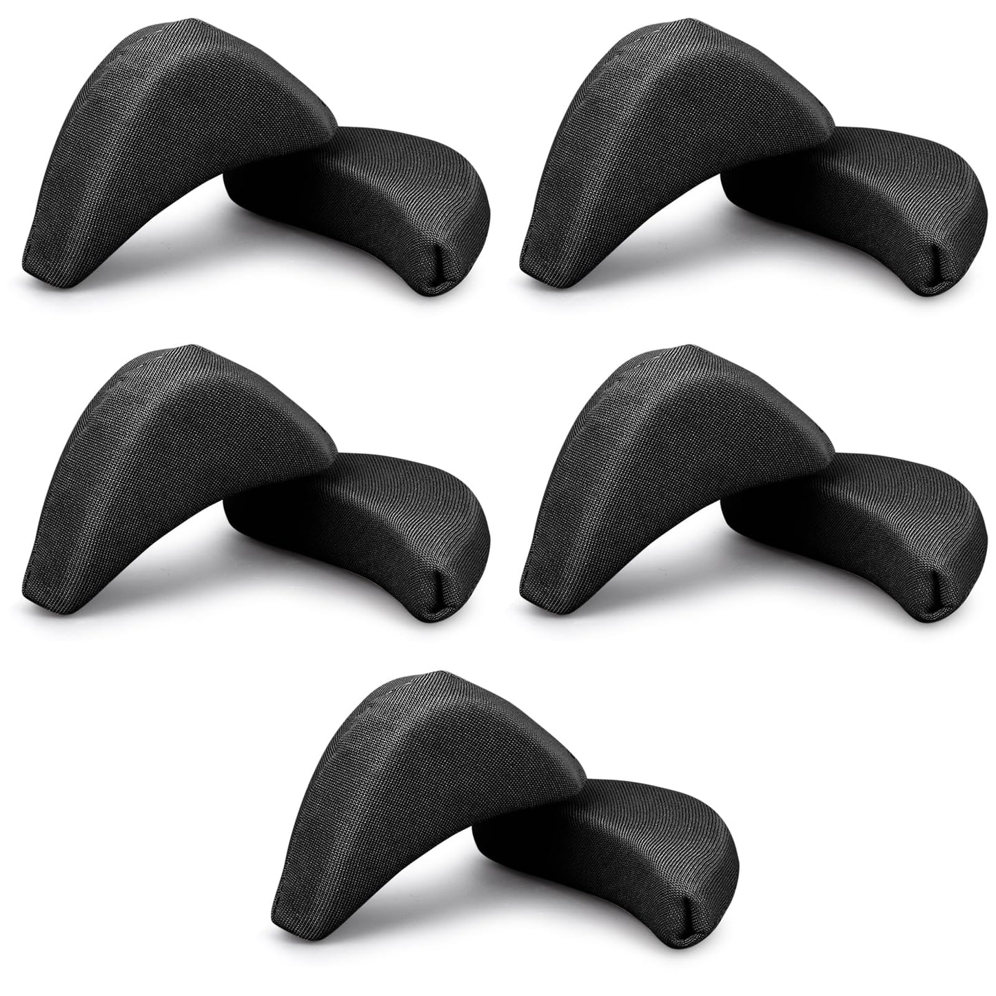 5Pairs Toe Filler Cushion Insert Soft Sponge Adjustable Shoe Filler Breathable Big Plug Forefoot Pad Unisex Foot Brace Shoe Pad Reusable Foam Too Big Insert for Casual Sport High Heel Boot(Black)