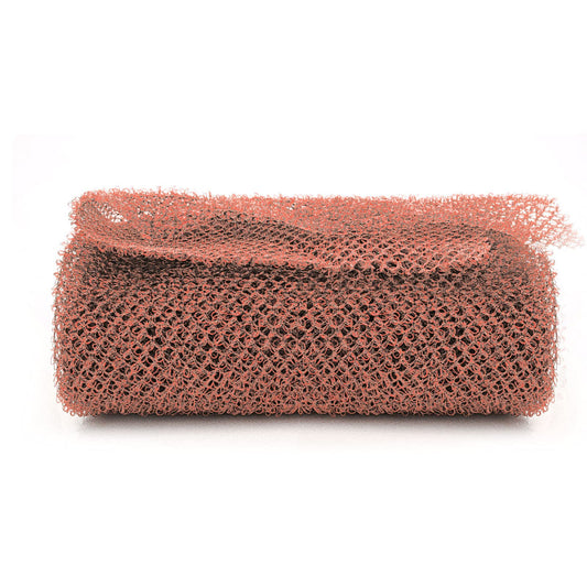 Sibba Net Bath Sponge, African Net Long Bath Net Sponge, Exfoliating Shower Body Scrubber, Elasticity Back Scrubber Skin Smoother for Daily Use (Coffee)