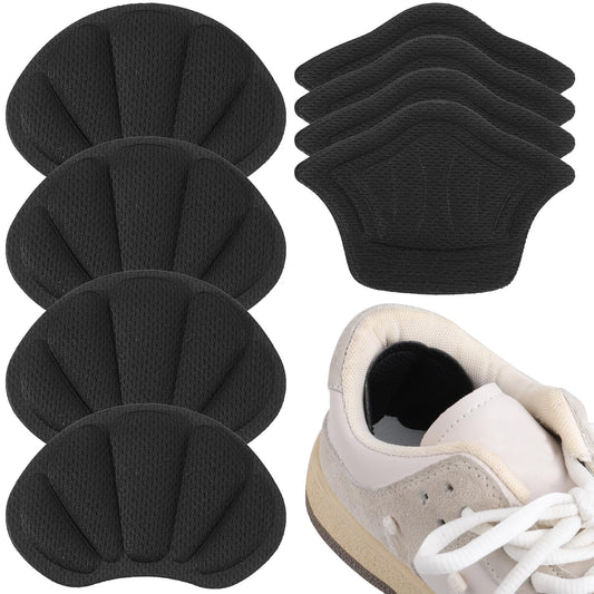 Dimeho 4 Pairs Heel Pads for Shoes Too Big Heel Grips Liner Cushions Anti-Slip Heel Grips Filler Make Shoes Fit Tighter Reusable Heel Guards Liners for Men Women Boots