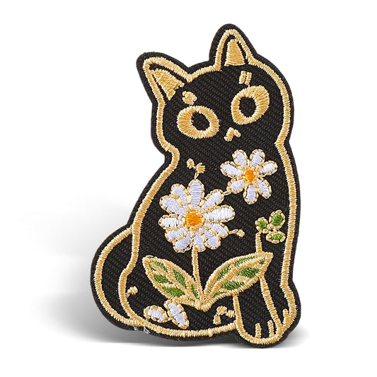COMNICO Embroidered Patches, Cartoon Cute Cat Iron On Patch Embroidered Badge Appliques Repair Patch DIY Clothes Accessories for Backpacks Jackets Jeans(Cat)