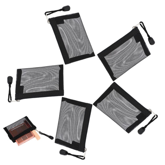 Sibba Toiletry Bag 5 PCS Make Up Bags for Traveling Car Organization Pouch Skincare Purse Cosmetic Accessories Small Skin Care Case Organizer with Zipper Travel Pouches Women