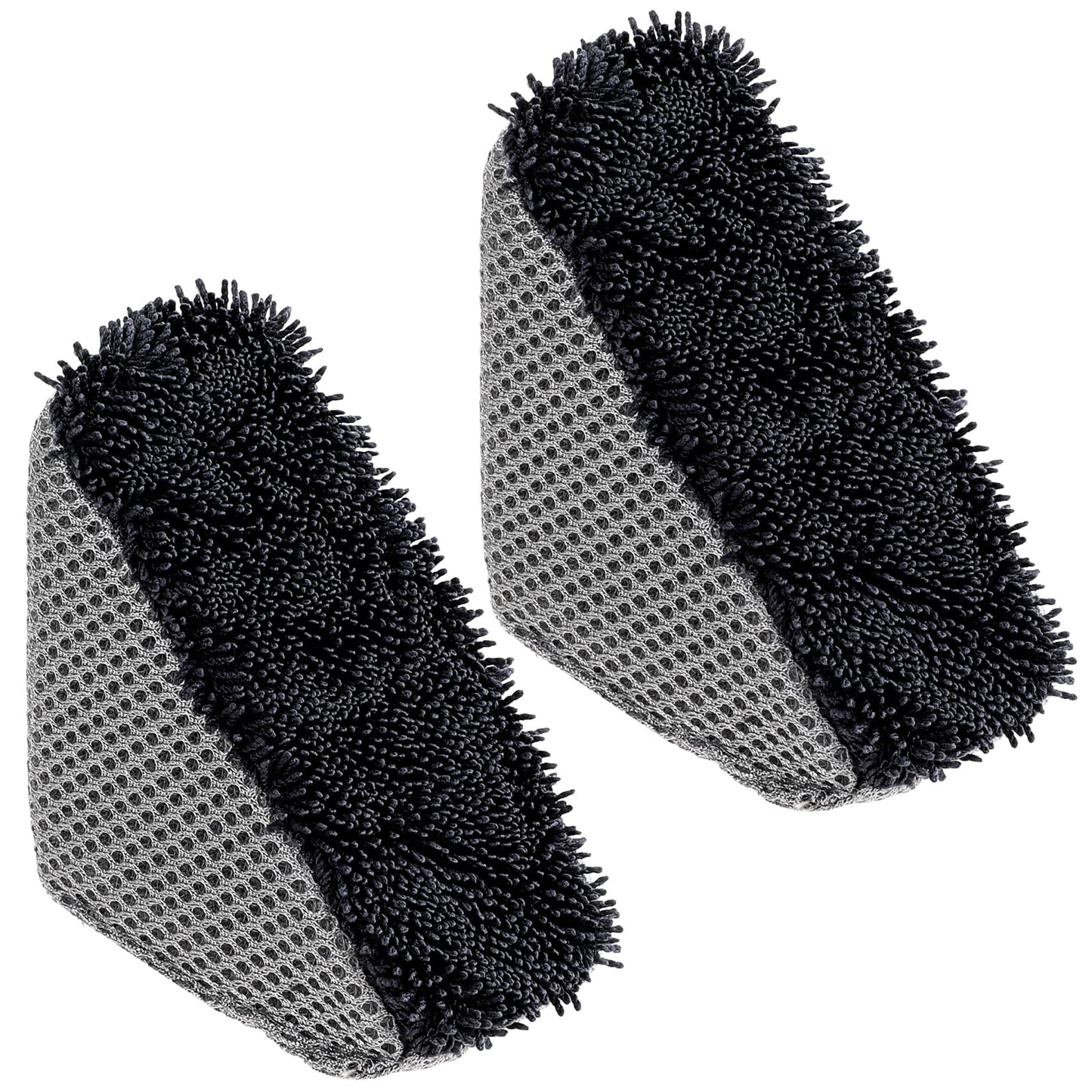2Pcs Tire Shine Applicator Pad Tire Gel Applicator Triangles Tire Sponge Foam Wheel Shine Car Cleaning Brush Reusable Tire Dressing Applicator Pad for Man Woman Car Polishing and Waxing
