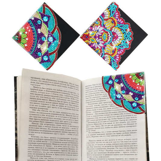 Diamond Art Painting Bookmarks Kits Personalized Bookmarks Cute Bookmarks Diamond Art Dotz Bookmarks Arts and Crafts for Adults DIY Corner Bookmark Gifts for Christmas Women Book Lovers Kids Adults