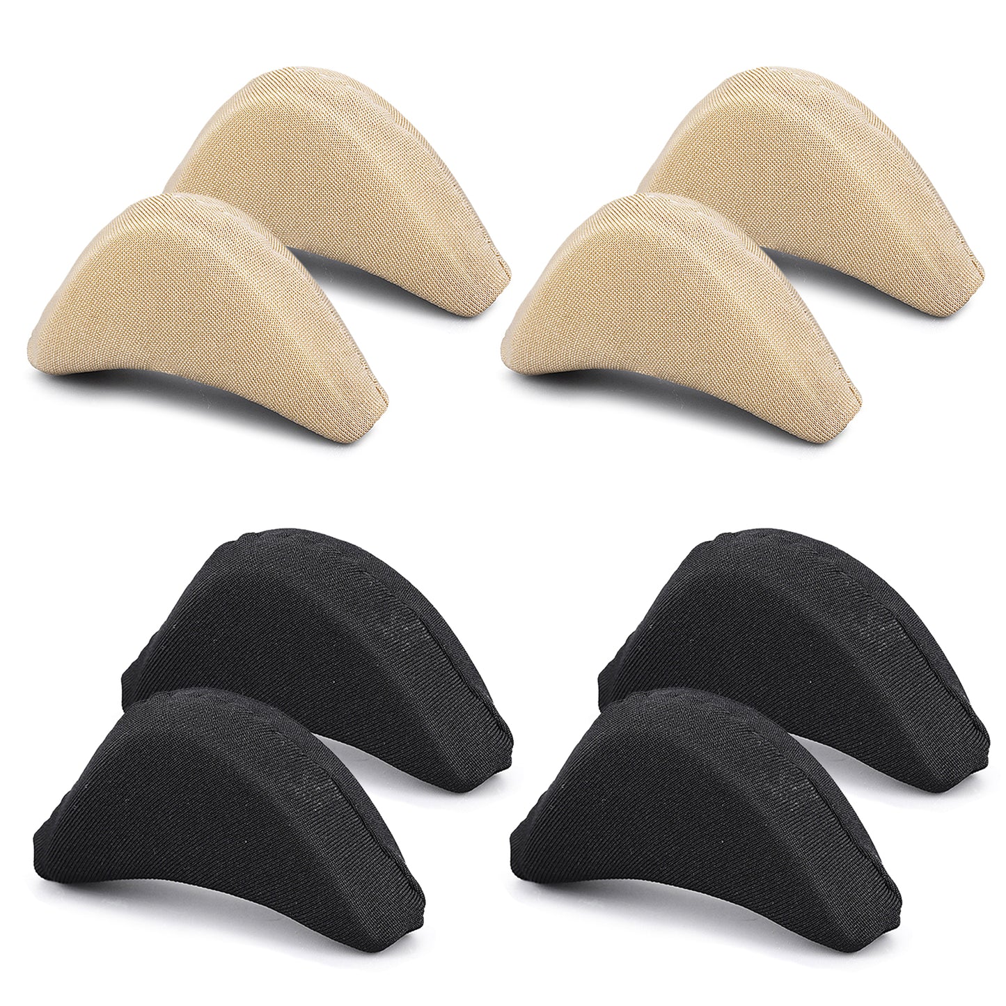 4 Pairs Toe Inserts for Shoes Too Big Toe Cushion Fillers Make Big Shoes Fit Soft Sponge Adjustable Shoe Pads Unisex Reusable Fit Foam Toes Filler for Loose Women High Heel