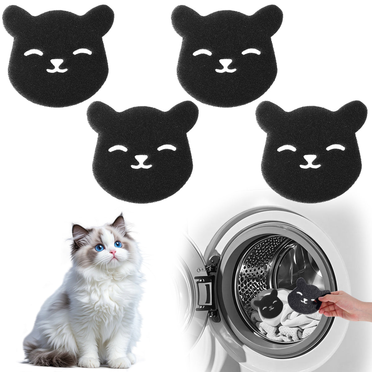 ElevateTech Pet Hair Remover for Laundry Washer & Dryer Lint Catcher