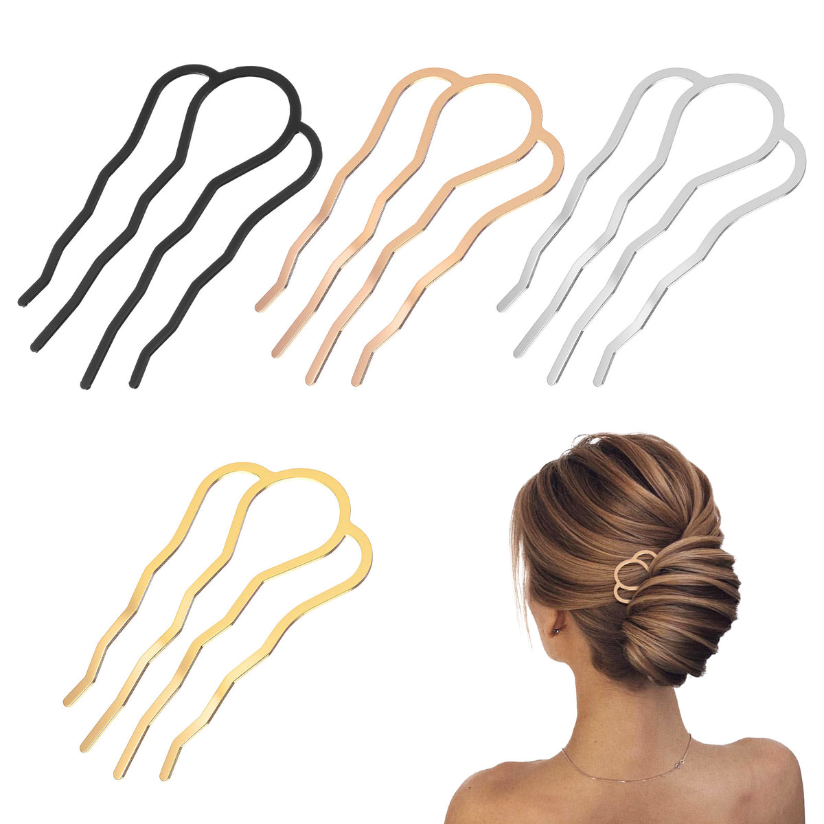 Metal Hair Side Combs
