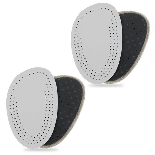 Wanmu 4Pcs Metatarsal Pads Women, Leather Ball of Foot Cushions for Shoes, High Heel Comfort Pads, Anti Slip Heel Inserts, All Day Pain Relief and Comfort One Size Fits Shoe Inserts for Women