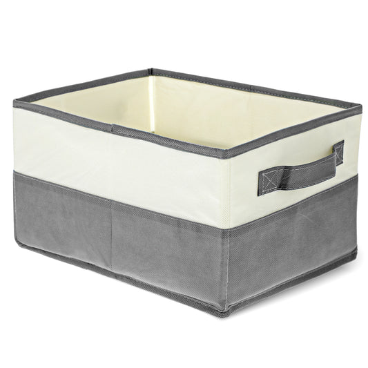 COMNICO Small Storage Basket, 1Pcs Foldable Open Storage Bins for Organizing Storage Boxes with Handles Fabric Storage Containers for Organizing Clothes Nursery Toy Closet for Any Home Decor Style