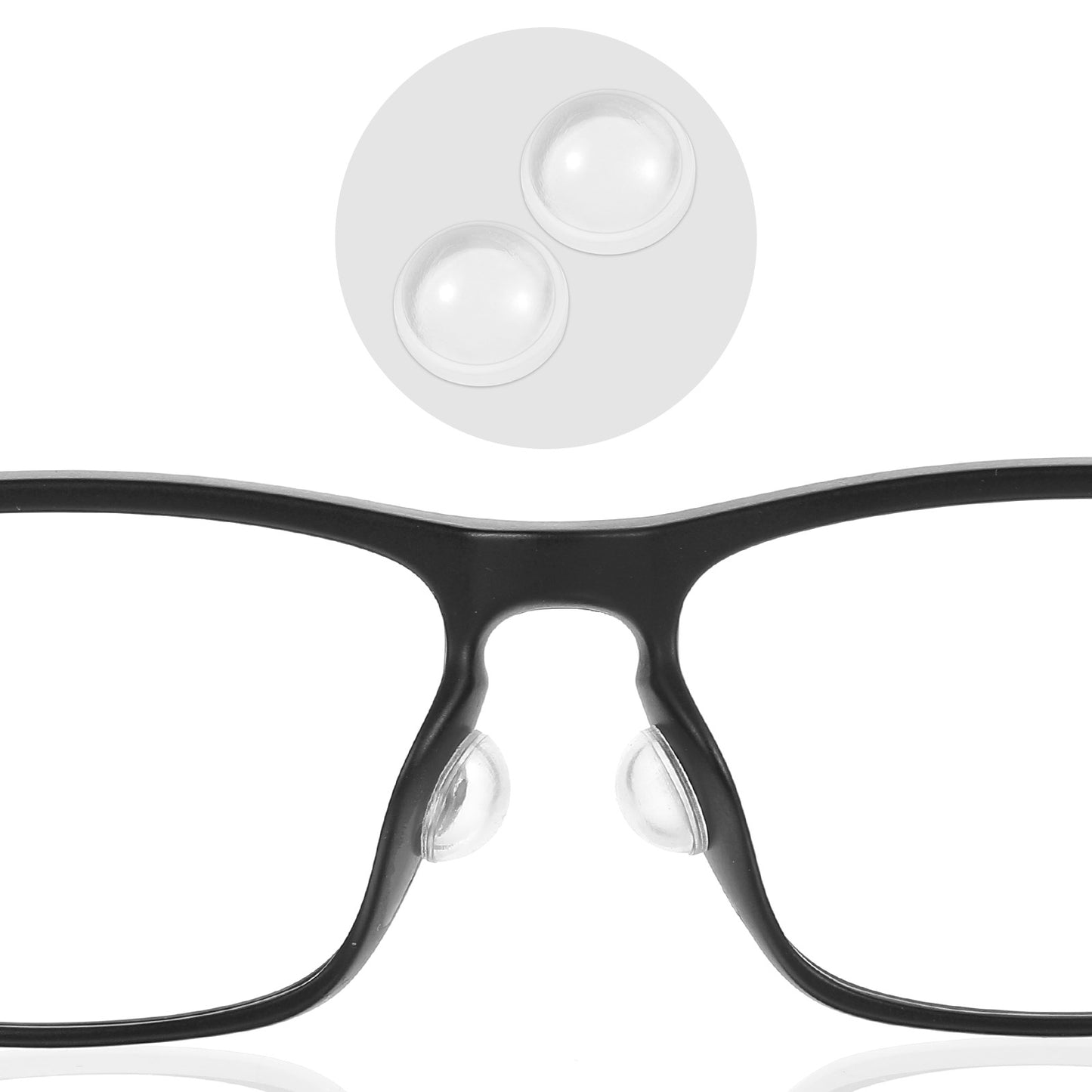 COMNICO Eyeglass Nose Pads (White, 10mm)
