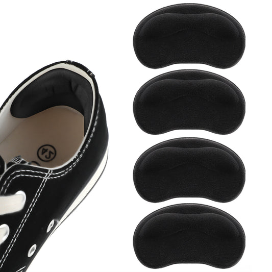 4PCS Heel Pads for Shoes Too Big, Back of Heel Cushion Inserts Pads, Adhesive Back of Heels Grips Inserts for Boots, Too Big Loose Shoes, Reusable Heels Guards Liners Anti Blister(Short)