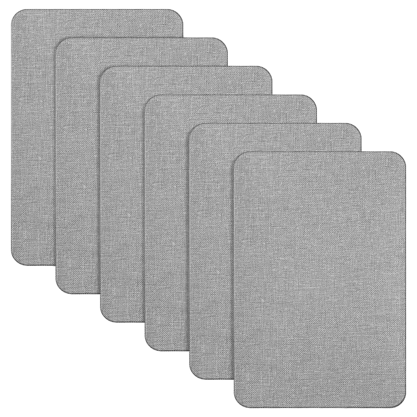 6 Pcs Fabric Repair Patch 4 x 6 Inch Self-Adhesive Linen Mending Tape Quick Fix Cloth Patches Kit for Furniture Couch Car Seats Bags Tents Chairs Clothes