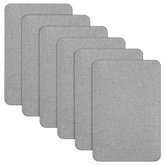 6 Pcs Fabric Repair Patch 4 x 6 Inch Self-Adhesive Linen Mending Tape Quick Fix Cloth Patches Kit for Furniture Couch Car Seats Bags Tents Chairs Clothes