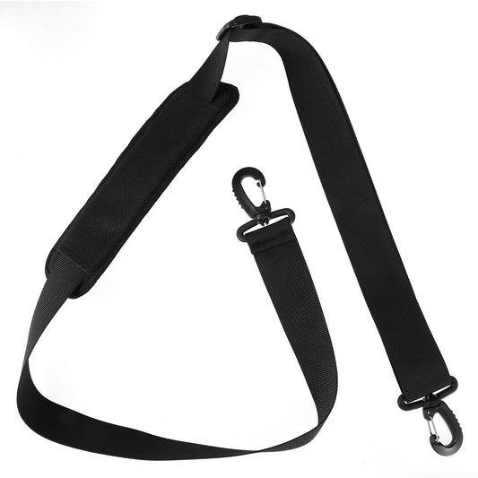 Wanmu Shoulder Strap, 63" Adjustable Universal Thick Soft Bag Strap Replacement, Comfortable crossbody Straps with Metal Hooks for Briefcase, Computer Messenger Bag, Laptop Case Luggage, Duffel, Camer