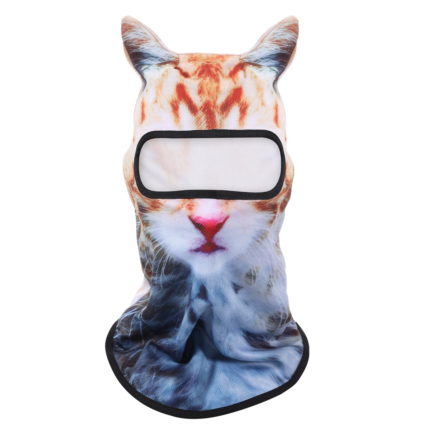 3D Cat Ski Mask Balaclava Cat Face Mask with Ears Cute Animal Face Cover Funny Ski Animal Masks for Festivals Riding Cycling Music Festivals Christmas Halloween Raves Party Women Men Yellow