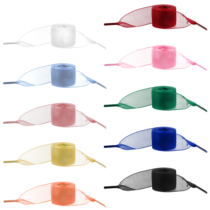Dimeho 10 Pair Ribbon Shoe Laces Women Fashion Flat Satin Ribbon Shoelaces Soft Silk Satin Shoestrings Colorful Shoe Laces for Sneakers Skate Shoes Sport Shoes (47 inch