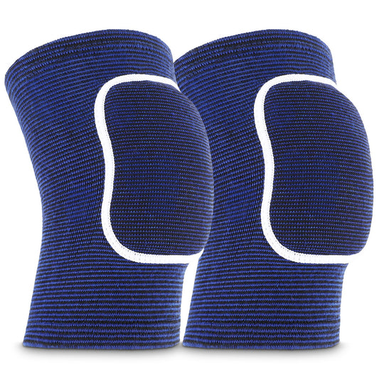 Sibba Compression Elbow Pads Arm Brace Support Fitness Arm Knee Protector Volleyball Basketball Breathable Elbow Wraps for Kids, Men and Women (Blue)