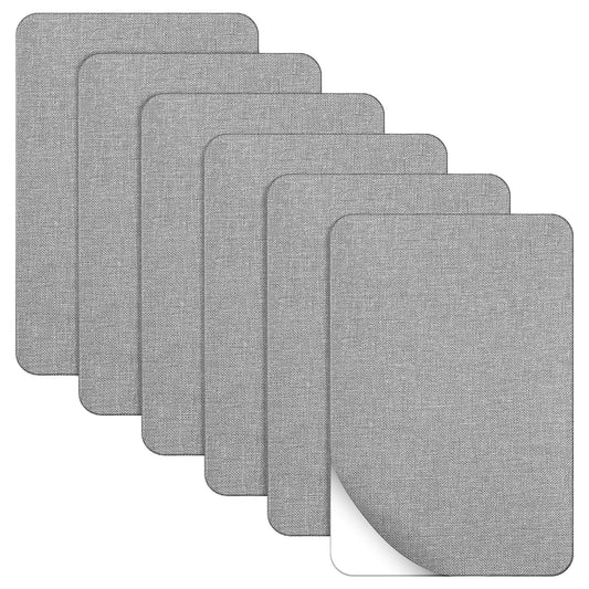 6 Pcs Fabric Repair Patch 4 x 6 Inch Self-Adhesive Linen Mending Tape Quick Fix Cloth Patches Kit for Furniture Couch Car Seats Bags Tents Chairs Clothes