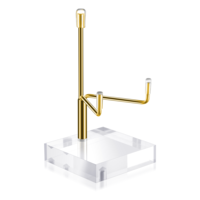 Gjinxi Crystal Display Stand 1 PC Small Stand Plate Holder for Displaying Acrylic Art Rock Display Stands Decorative Stands Holder Easel Tabletop Mini Wand Frame Decorative Ornament
