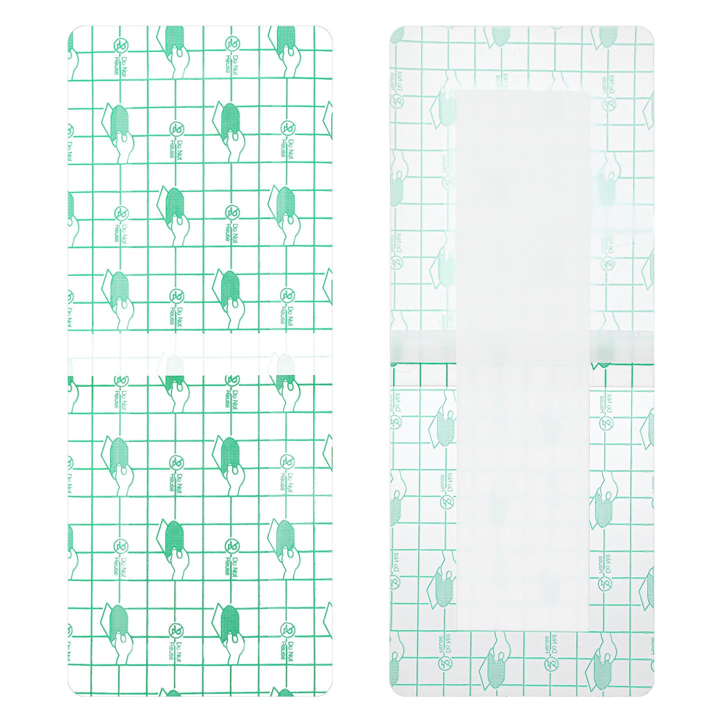 Wanmu 14 Pcs Long Waterproof Bandage, Incision Bandages for Large Wounds, Adheisve Shower Protector Island Dressing Pad Bordered for Hip Surgery Recovery (10.2 x 3.9 inches)
