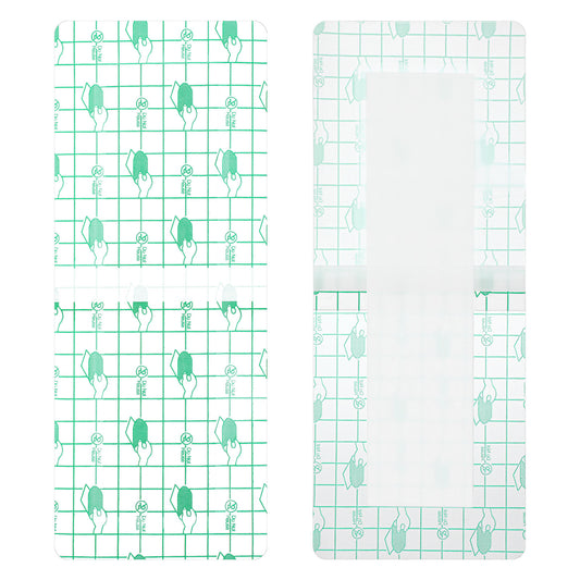 Wanmu 14 Pcs Long Waterproof Bandage, Incision Bandages for Large Wounds, Adheisve Shower Protector Island Dressing Pad Bordered for Hip Surgery Recovery (10.2 x 3.9 inches)