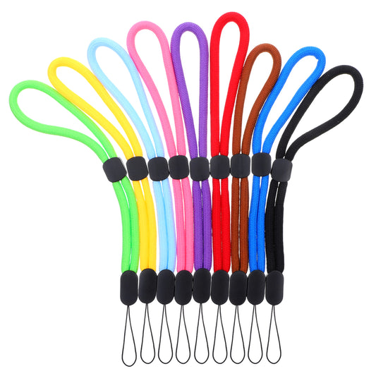 Wanmu 12 Pack Wrist Strap Lanyard, Adjustable Colorful Wristlet Phone Lanyard for Keys Camera USB Flash Drives Flashlight ID Name Tag Badge Keychain CellPhone (6 Colors)