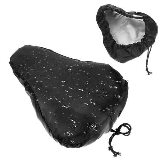 Wanmu Bike Seat Cover, Waterproof Bicycle Saddle Guard, Mountain Cycle Cushion Rain Shield with Drawstring, Washable 2 Wheeler Saddles Rain Protector for Rainproof, Dustproof