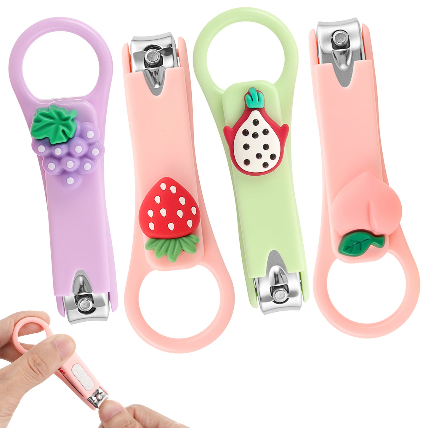 Hpmjz Baby Nail Clippers 4PCS Cute Claw Nail Clipper Sturdy Clipper Cutter