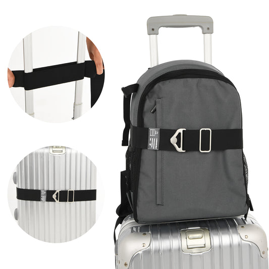 2-in-1 Luggage Straps Travel Belt for Carry On Bag