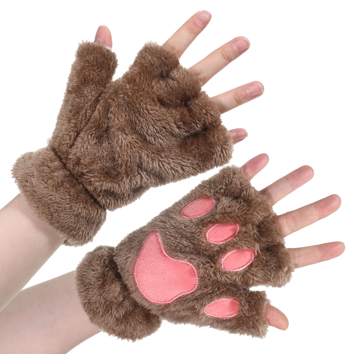 COMNICO Cat Paws Gloves Soft Hand Paw Gear Bear Furry Paw