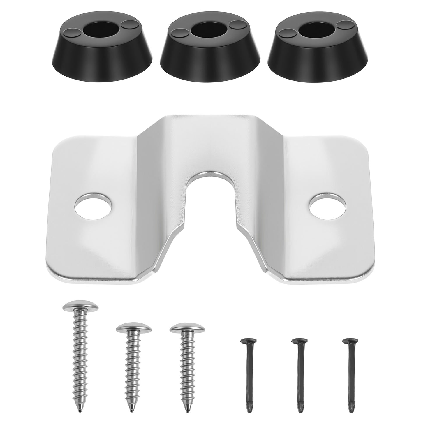 YBEATY 3 Set Portable Dart Board Mounting Bracket With Screws Nails Stabilisers Dartboard Hanging Hardware Wall Kit for Steel Dart Games Accessories Kits (1)