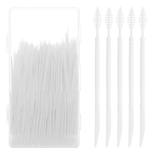 Sibba Interdental Toothpicks 600Pcs Soft Bristle Dental Flossing Picks Disposable Dental Picks Dental Toothpicks Brush Between Teeth Teeth Cleaning Tool Debris Removes for Teeth Cleaning Picks