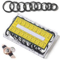 Hadnves 200 Pcs O Ring Watch Gasket Kit Assorted 18 Sizes 16–30mm Rubber Seal Sealing Repair Replacement Tools Waterproof Back Case Gaskets