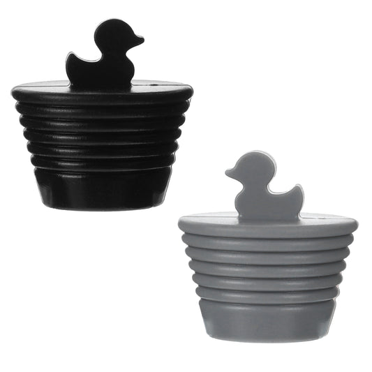 COMNICO Bathtub Stopper, 2 Pcs Duck Tub Stopper Silicone Universal Tub Stopper Hair Catcher Drain Strainers Drain Stopper Protectors Cover for Kitchen Bathroom Bathtub