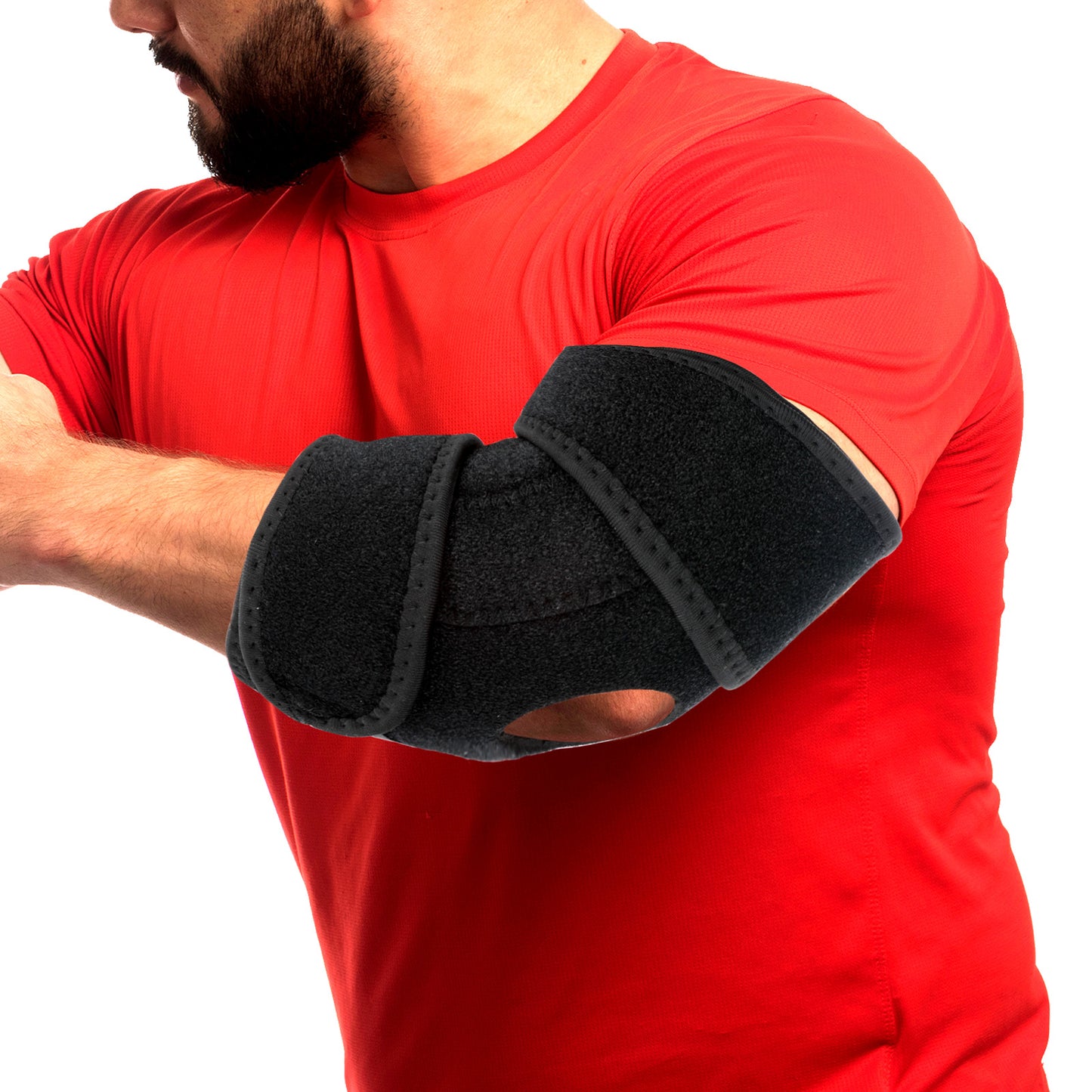 Wanmu Elbow Brace for Men and Women, Adjustable Tennis Elbow Support Brace Ulnar Nerve Entrapment Splint for Golf Epicondylitis and Sports Recovery, Provides Support & Ease Pains - Black