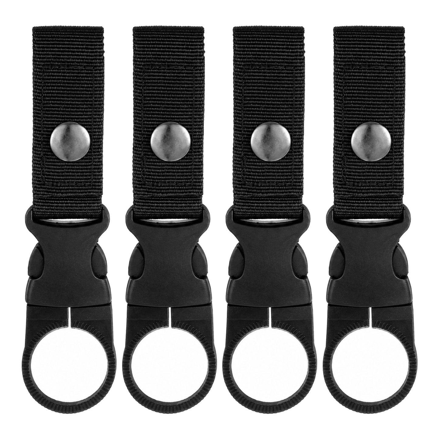 Bottle Clip Hanging Holder 4 Pcs Portable Bottle Buckle Clip Mineral Water Bottles Clips Bottles Ring Holder Keychain Carabiner Nylon Webbing Strap Belt Lanyard Backpack Camping Hiking Travel Outdoor