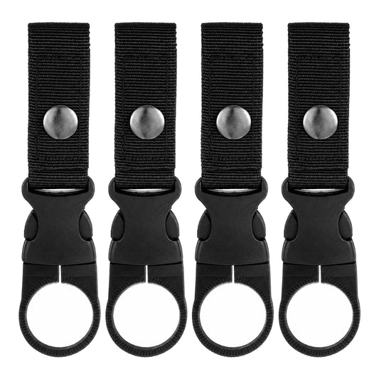 Bottle Clip Hanging Holder 4 Pcs Portable Bottle Buckle Clip Mineral Water Bottles Clips Bottles Ring Holder Keychain Carabiner Nylon Webbing Strap Belt Lanyard Backpack Camping Hiking Travel Outdoor
