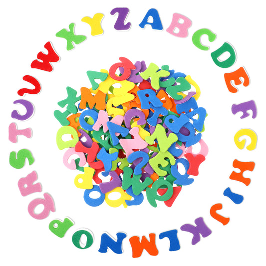 Dimeho 650 Pcs Letter Stickers Foam Letter Stickers, Foam Letter Alphabet Stickers for Crafts Self-Adhesive A-Z Alphabet Letters Stickers for School Project Supplies Party Decorations, Assorted Colors