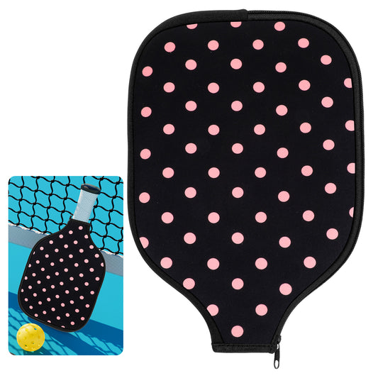 COMNICO Pickleball Paddle Cover, 1 Pcs Universal Fitting Cover Pickleball Paddles Pickleball Accessory Paddle Storage Bag Black Paddle Neoprene Cover Prevents Scratches Durable Protection Accessory