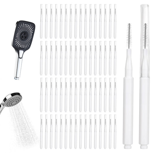 70 PCS Shower Head Cleaning Brush Small Hole Cleaner Picks Multiple Anti-Clogging Tiny Shower Cleaner Tool Nozzle Mini Cleaning Picks for Bathroom Household Baseboard Unclogger Supplies