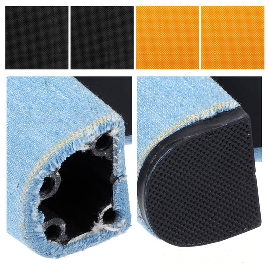 Sibba 4 PCS High Heels Patch Non-Slip Rubber Heel Caps Boot Heel Replacement & Sole Repair Tips Square Soles Black Nude Repair Stickers Sole Protectors for Boots Shoe High Heels Tread Pads 2.44"x2.44"