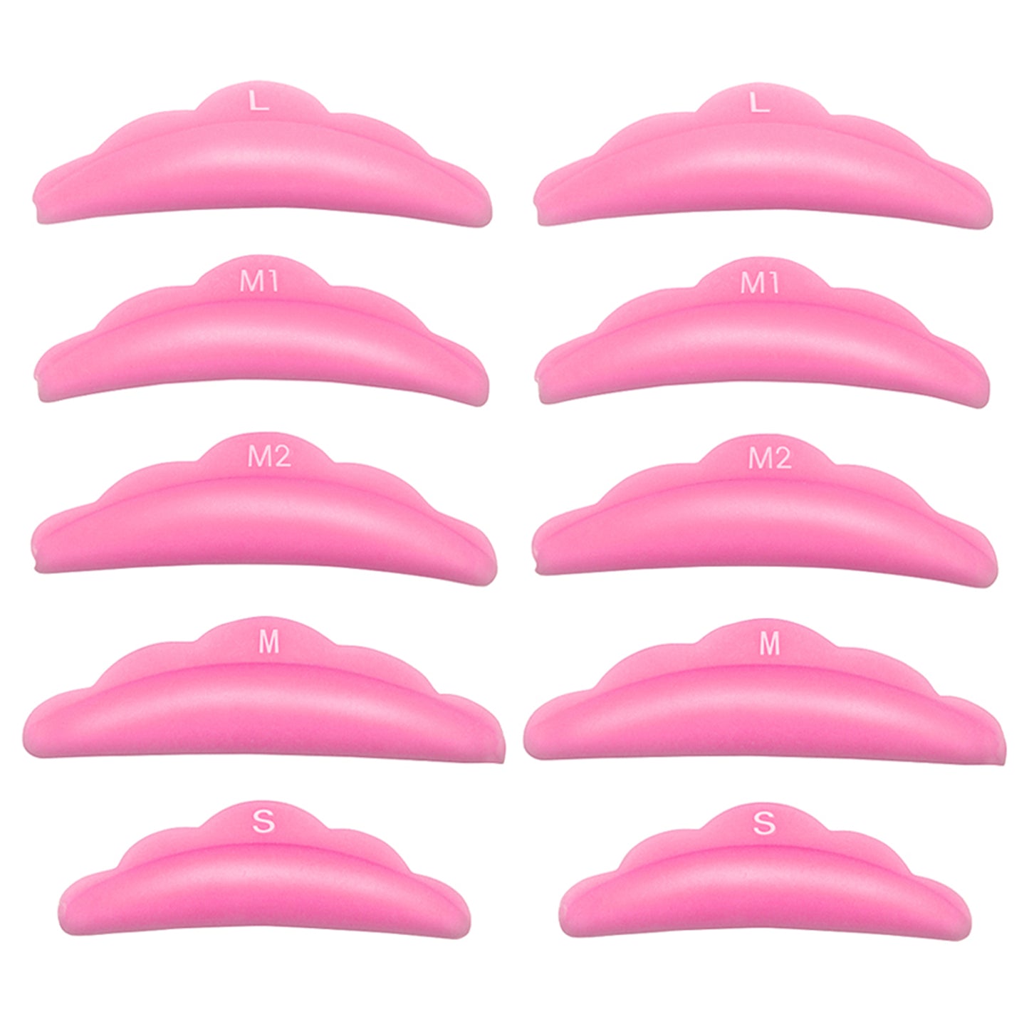 Sibba Eyelash Curlers Lash Lift Rods Tools 10 PCS Eye Lash Perm Curler Pads Glue Cover Beauty Supplies Lifting Shields Small Silicone Curls Kits Professional Eyelashes Pallet Wrap Makeup Brush